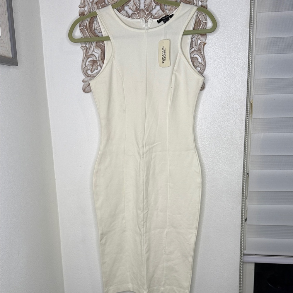 Forever 21 Cream Midi Dress